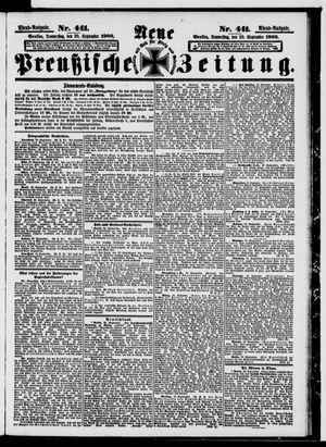 Neue preußische Zeitung vom 20.09.1900