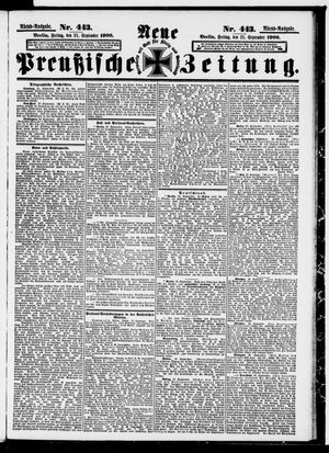 Neue preußische Zeitung on Sep 21, 1900