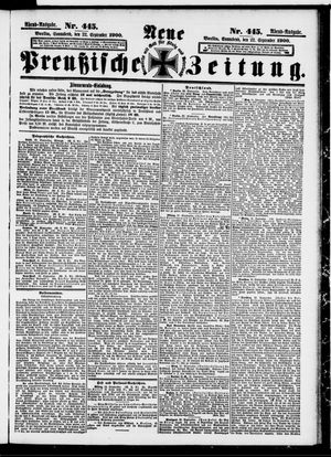 Neue preußische Zeitung vom 22.09.1900
