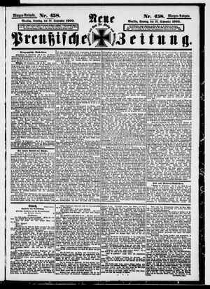 Neue preußische Zeitung vom 30.09.1900