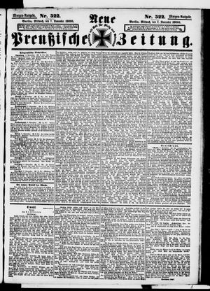 Neue preußische Zeitung vom 07.11.1900