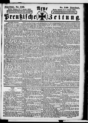 Neue preußische Zeitung vom 17.11.1900