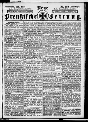 Neue preußische Zeitung vom 26.11.1900