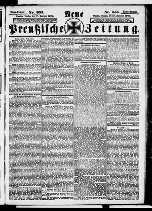 Neue preußische Zeitung vom 27.11.1900
