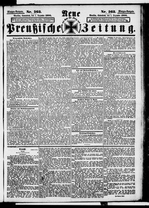 Neue preußische Zeitung vom 01.12.1900