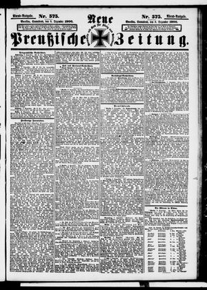 Neue preußische Zeitung vom 08.12.1900