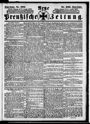 Neue preußische Zeitung vom 29.12.1900