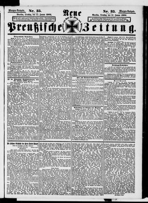 Neue preußische Zeitung vom 22.01.1901
