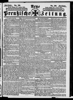 Neue preußische Zeitung vom 11.02.1901