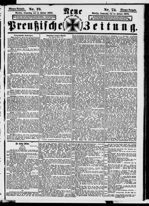 Neue preußische Zeitung vom 14.02.1901