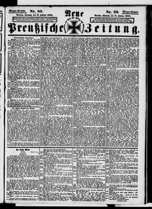 Neue preußische Zeitung vom 20.02.1901