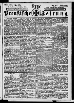 Neue preußische Zeitung vom 21.02.1901