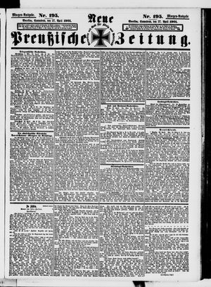 Neue preußische Zeitung vom 27.04.1901