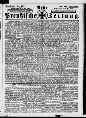 Neue preußische Zeitung vom 28.04.1901