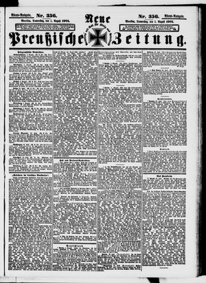 Neue preußische Zeitung vom 01.08.1901