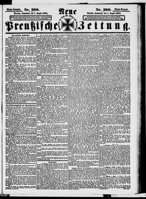 Neue preußische Zeitung vom 03.08.1901