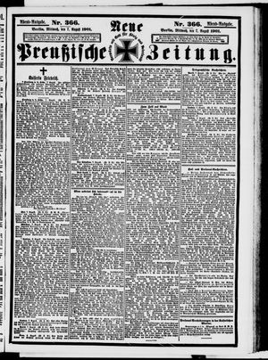 Neue preußische Zeitung vom 07.08.1901