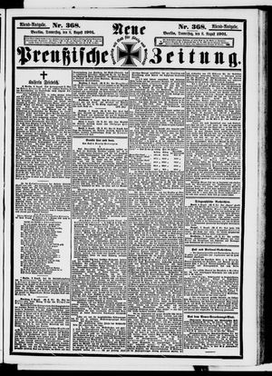 Neue preußische Zeitung vom 08.08.1901