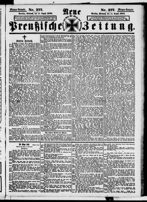 Neue preußische Zeitung on Aug 14, 1901
