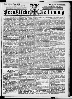 Neue preußische Zeitung vom 15.08.1901