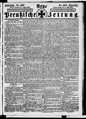 Neue preußische Zeitung vom 18.08.1901
