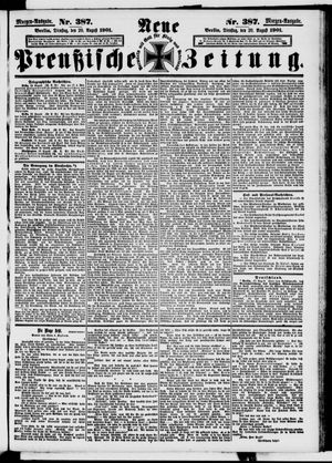 Neue preußische Zeitung vom 20.08.1901