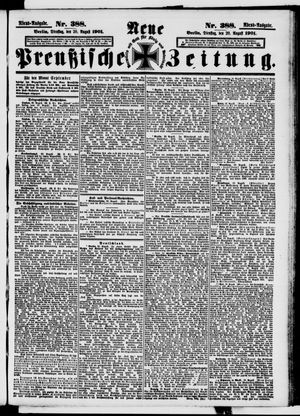 Neue preußische Zeitung vom 20.08.1901
