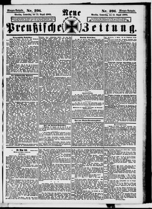 Neue preußische Zeitung vom 22.08.1901