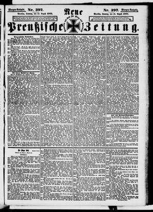 Neue preußische Zeitung vom 25.08.1901