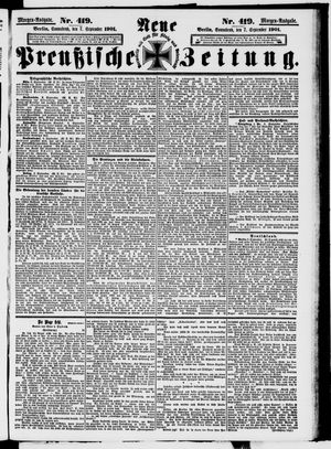 Neue preußische Zeitung vom 07.09.1901