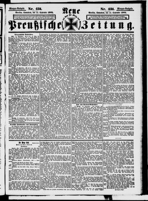 Neue preußische Zeitung vom 14.09.1901
