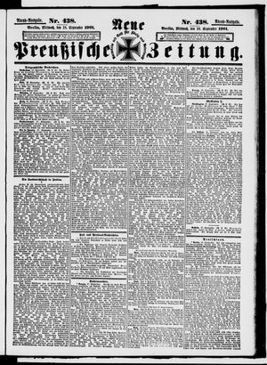 Neue preußische Zeitung vom 18.09.1901