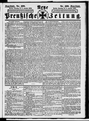 Neue preußische Zeitung vom 19.09.1901