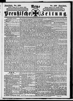 Neue preußische Zeitung vom 22.09.1901
