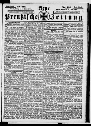 Neue preußische Zeitung vom 14.10.1901