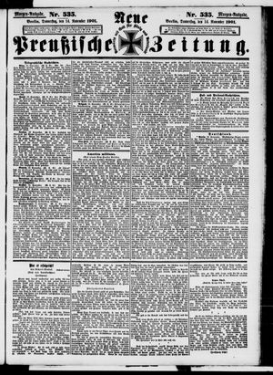 Neue preußische Zeitung vom 14.11.1901
