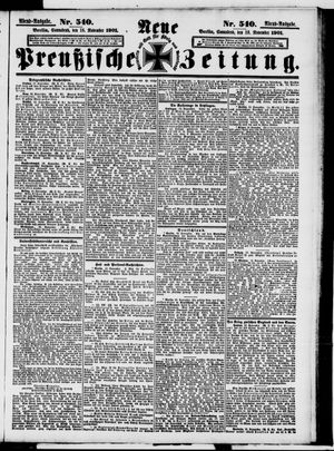 Neue preußische Zeitung vom 16.11.1901
