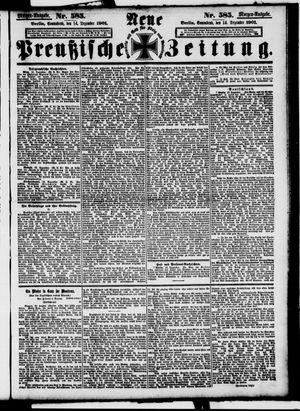 Neue preußische Zeitung vom 14.12.1901