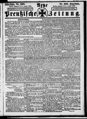 Neue preußische Zeitung vom 28.12.1901