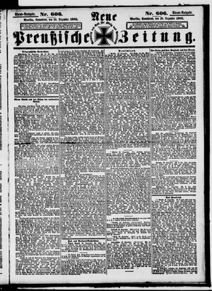 Neue preußische Zeitung vom 28.12.1901