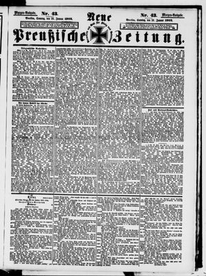 Neue preußische Zeitung vom 26.01.1902