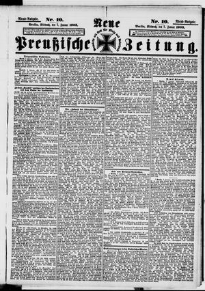 Neue preußische Zeitung vom 07.01.1903