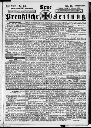 Neue preußische Zeitung on Feb 3, 1903