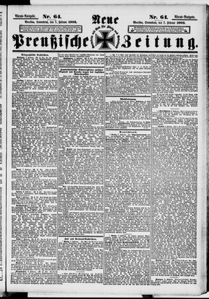 Neue preußische Zeitung vom 07.02.1903