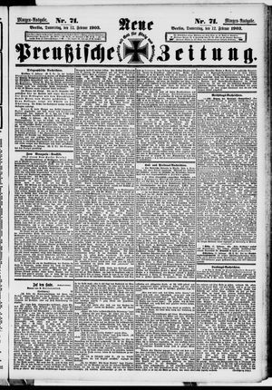 Neue preußische Zeitung vom 12.02.1903