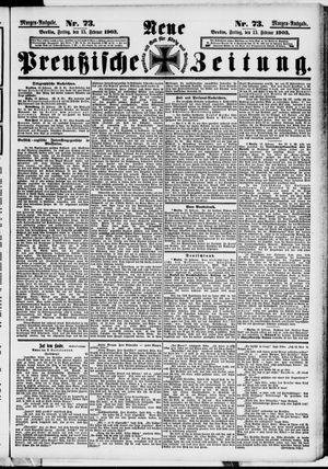 Neue preußische Zeitung on Feb 13, 1903