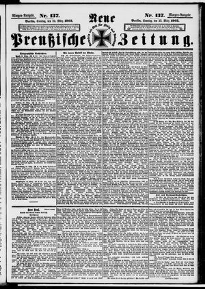 Neue preußische Zeitung vom 22.03.1903
