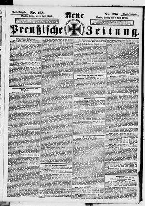 Neue preußische Zeitung vom 03.04.1903