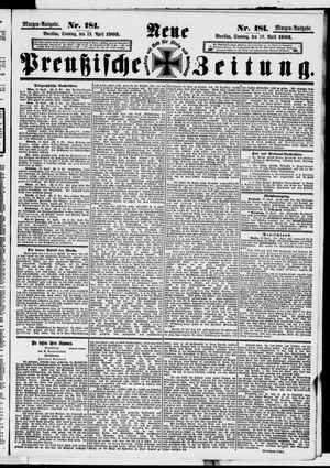 Neue preußische Zeitung vom 19.04.1903
