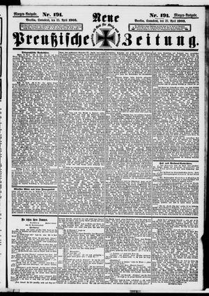 Neue preußische Zeitung vom 25.04.1903